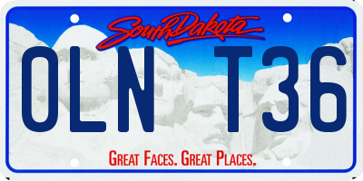 SD license plate 0LNT36