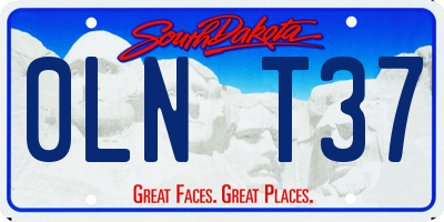 SD license plate 0LNT37