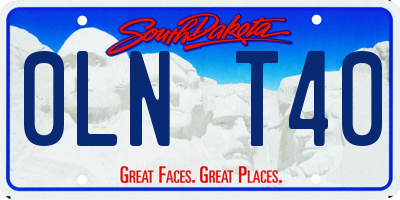 SD license plate 0LNT40