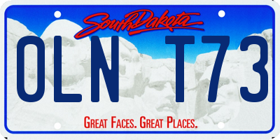 SD license plate 0LNT73