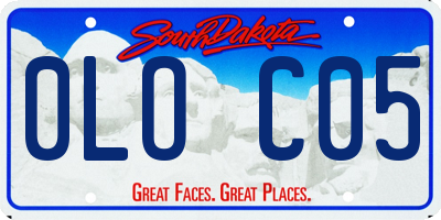 SD license plate 0LOC05