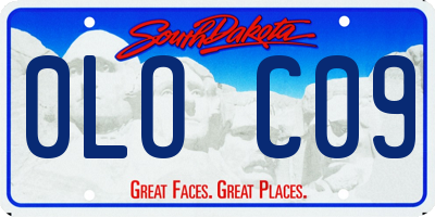 SD license plate 0LOC09