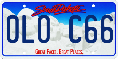 SD license plate 0LOC66