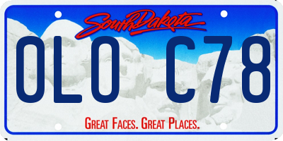 SD license plate 0LOC78