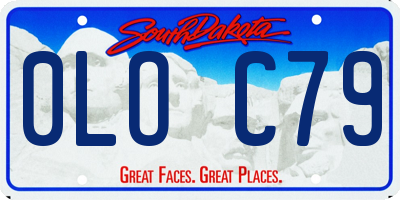 SD license plate 0LOC79