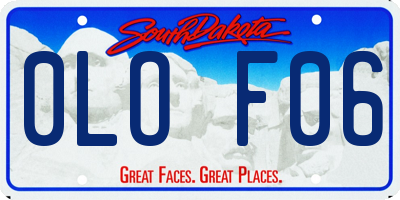 SD license plate 0LOF06
