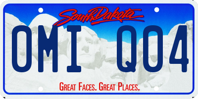 SD license plate 0MIQ04