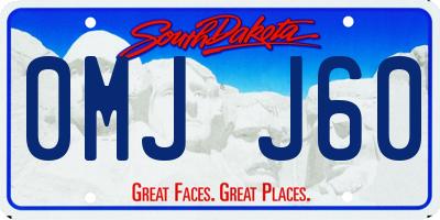 SD license plate 0MJJ60