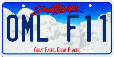 SD license plate 0MLF11