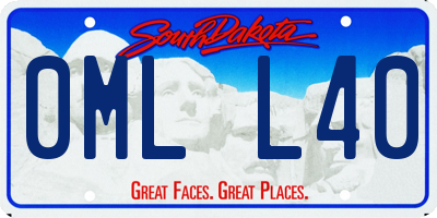 SD license plate 0MLL40
