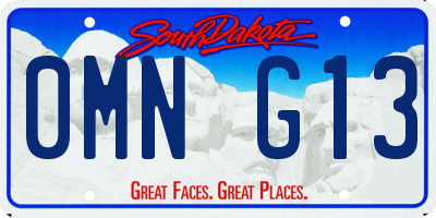 SD license plate 0MNG13