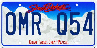 SD license plate 0MRQ54