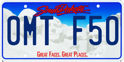 SD license plate 0MTF50