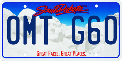 SD license plate 0MTG60