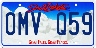 SD license plate 0MVQ59