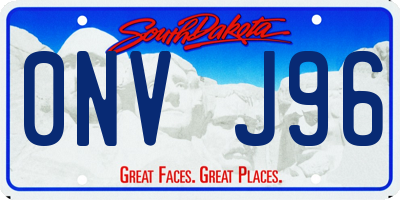 SD license plate 0NVJ96