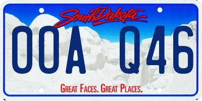SD license plate 0OAQ46