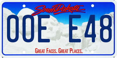 SD license plate 0OEE48