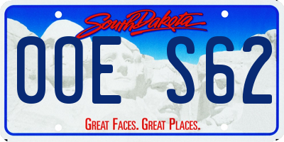 SD license plate 0OES62