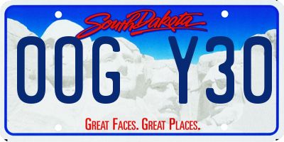 SD license plate 0OGY30