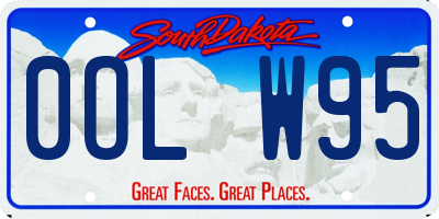 SD license plate 0OLW95