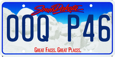 SD license plate 0OQP46