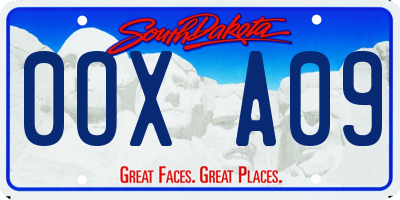 SD license plate 0OXA09