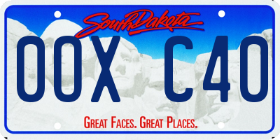 SD license plate 0OXC40