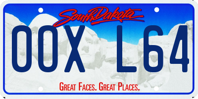 SD license plate 0OXL64