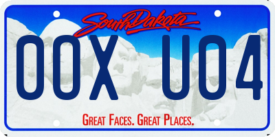 SD license plate 0OXU04