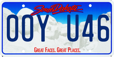 SD license plate 0OYU46