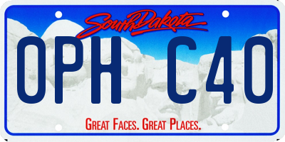 SD license plate 0PHC40