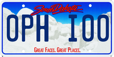 SD license plate 0PHI00
