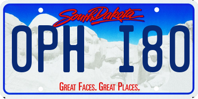 SD license plate 0PHI80