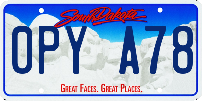 SD license plate 0PYA78