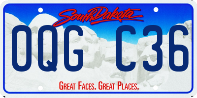 SD license plate 0QGC36