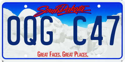 SD license plate 0QGC47