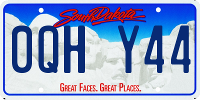 SD license plate 0QHY44