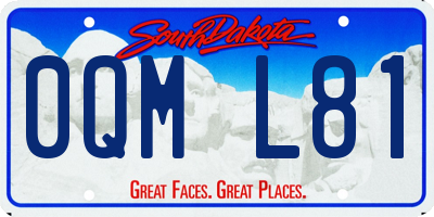 SD license plate 0QML81