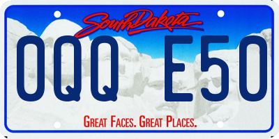 SD license plate 0QQE50