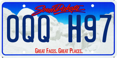 SD license plate 0QQH97