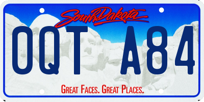 SD license plate 0QTA84