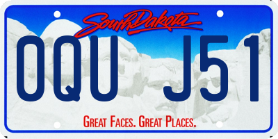 SD license plate 0QUJ51