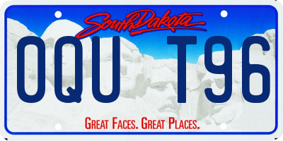 SD license plate 0QUT96