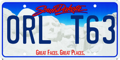 SD license plate 0RLT63
