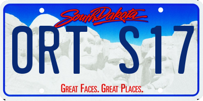 SD license plate 0RTS17