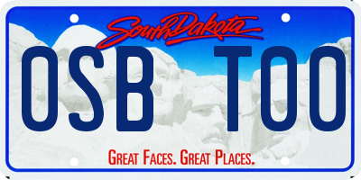 SD license plate 0SBT00