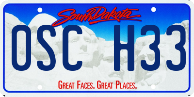SD license plate 0SCH33