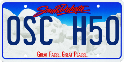 SD license plate 0SCH50
