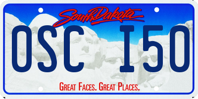 SD license plate 0SCI50